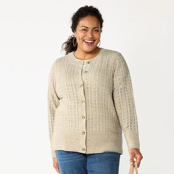 croft barrow Sweaters Womens Croft Barrow Plus Size Stitch
